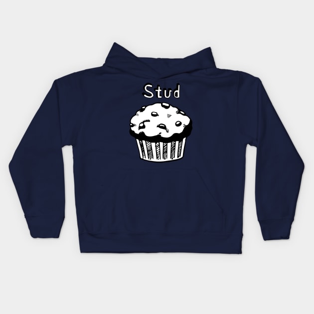 Stud Muffin Kids Hoodie by fromherotozero